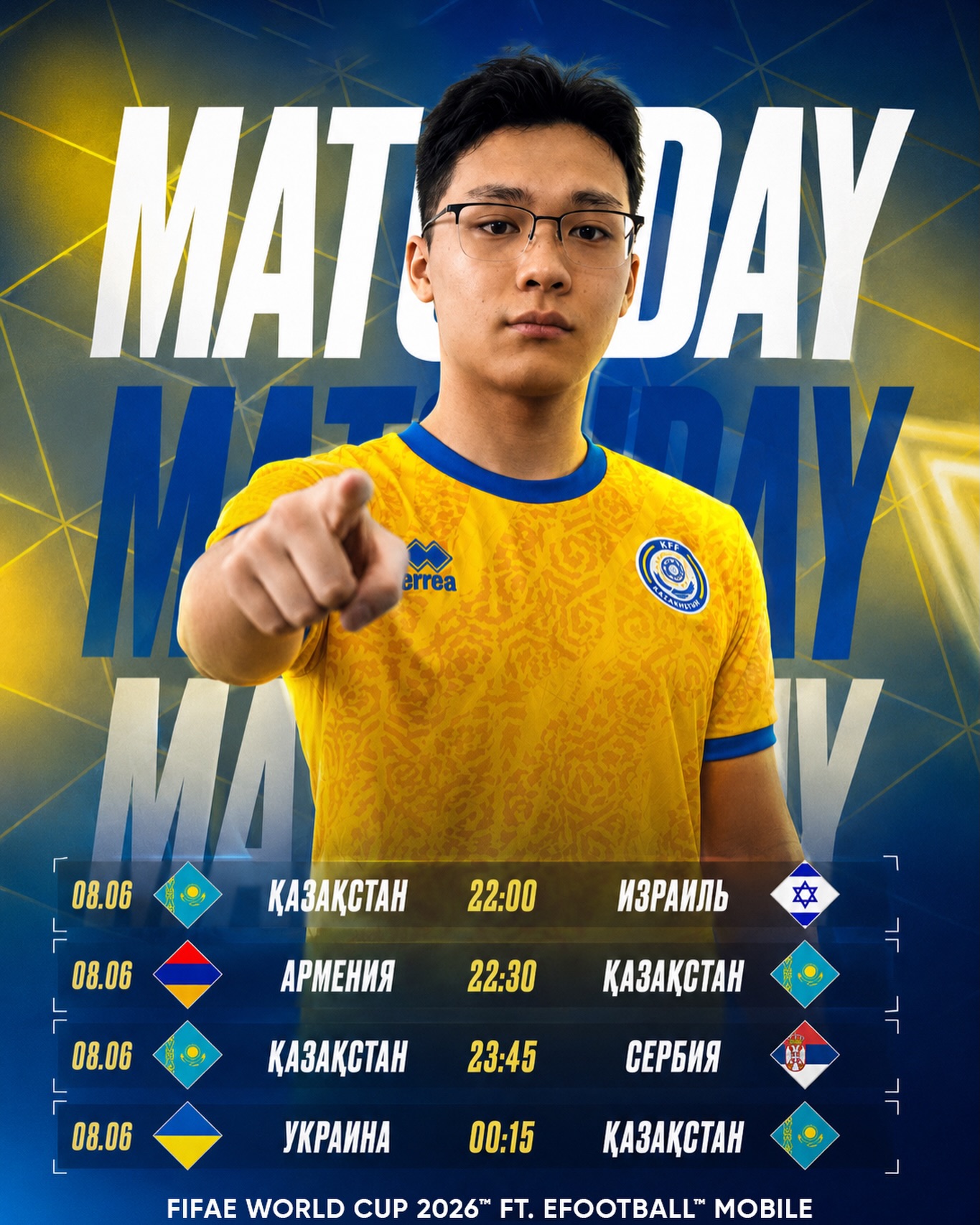 FIFA World Cup 2026: eFootball Mobile турниріне іріктеудің екінші аптасындағы маңызды матчтары алда!